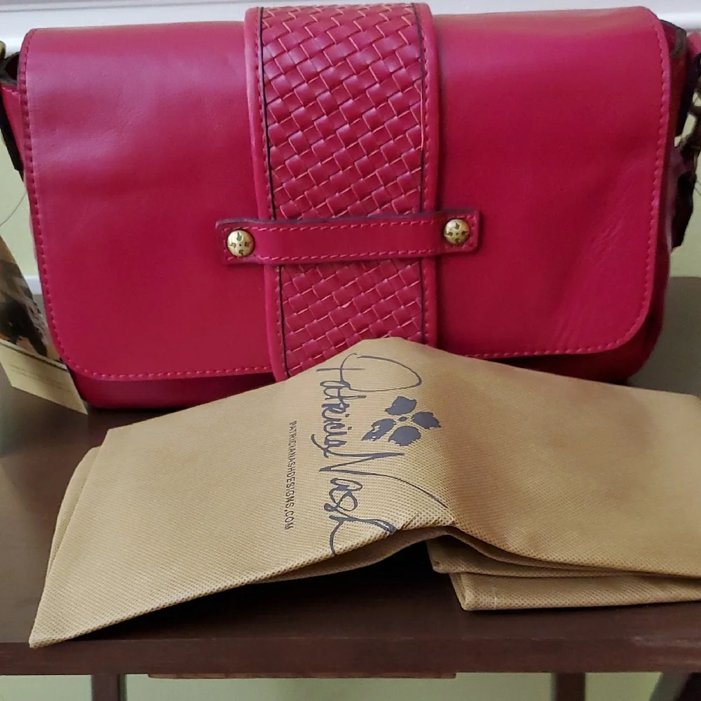 [Never used] Patricia Nash Leather Fuschia   Bag - Picture 10 of 11